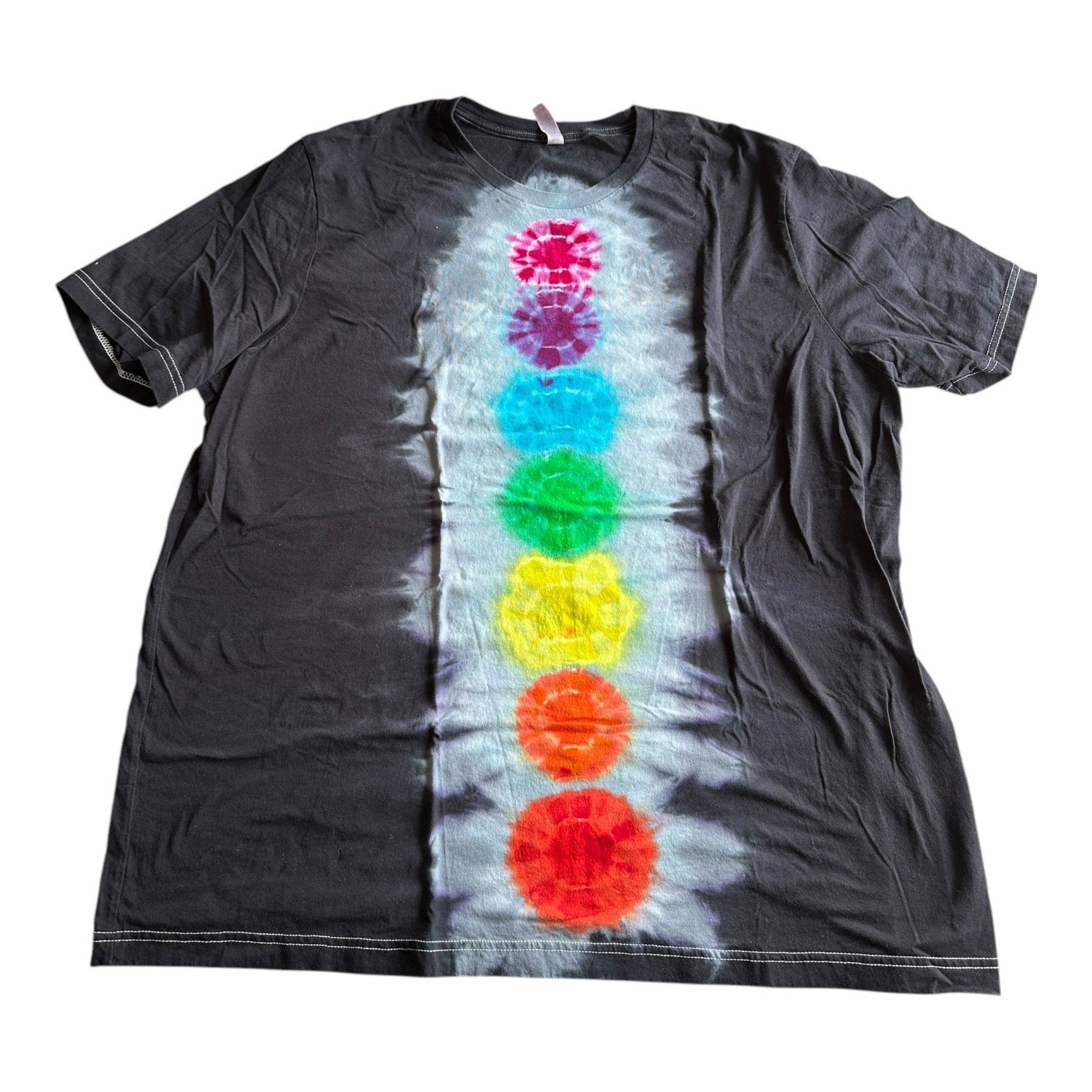 Mens Shirt Size 3XL Handmade Tie Dye Chakra Retro Classic Hippie Unisex Gift NEW gallery