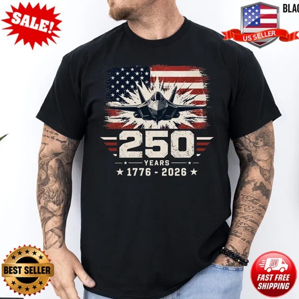 USA 250th Anniversary Shirt 250 Years Shirt 4th of July T-Shirt - Up to 5XL gallery