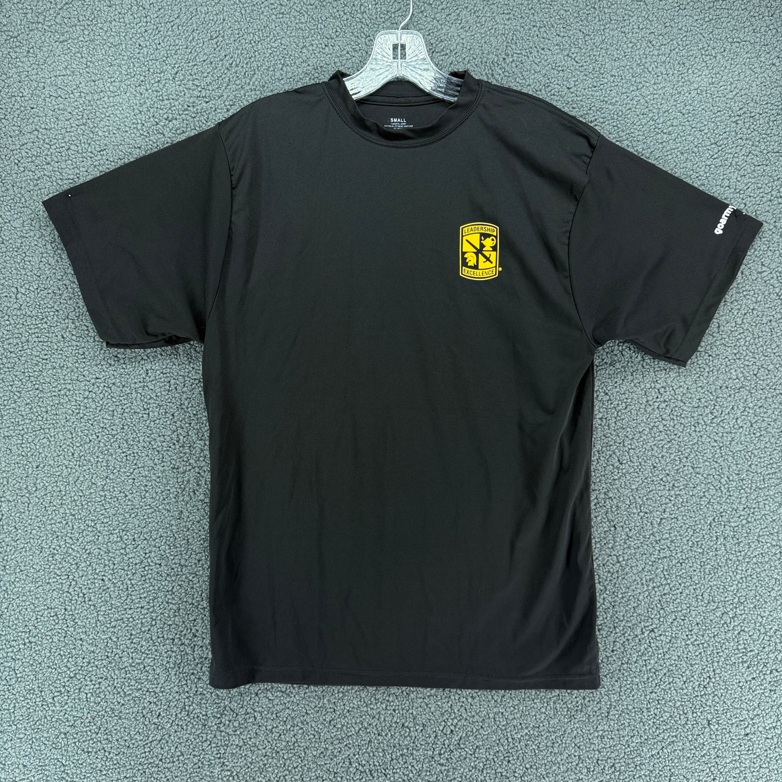 Army ROTC Leadership Excellence T Shirt Mens S Black Physical Fitness Uniform PT