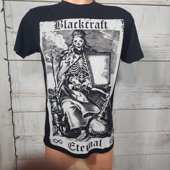 Black Craft Cult Eternal skeleton tee #goth #mallgoth size small Chest 18 gallery
