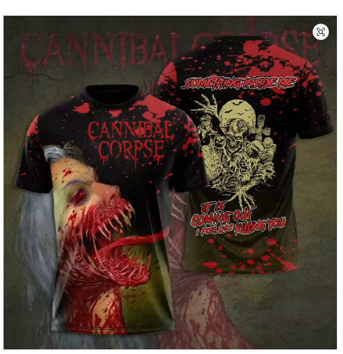 Rare CANNIBAL CORPSE Full Size Men and Women 3D Tee Shirt For Gifts TD744 gallery
