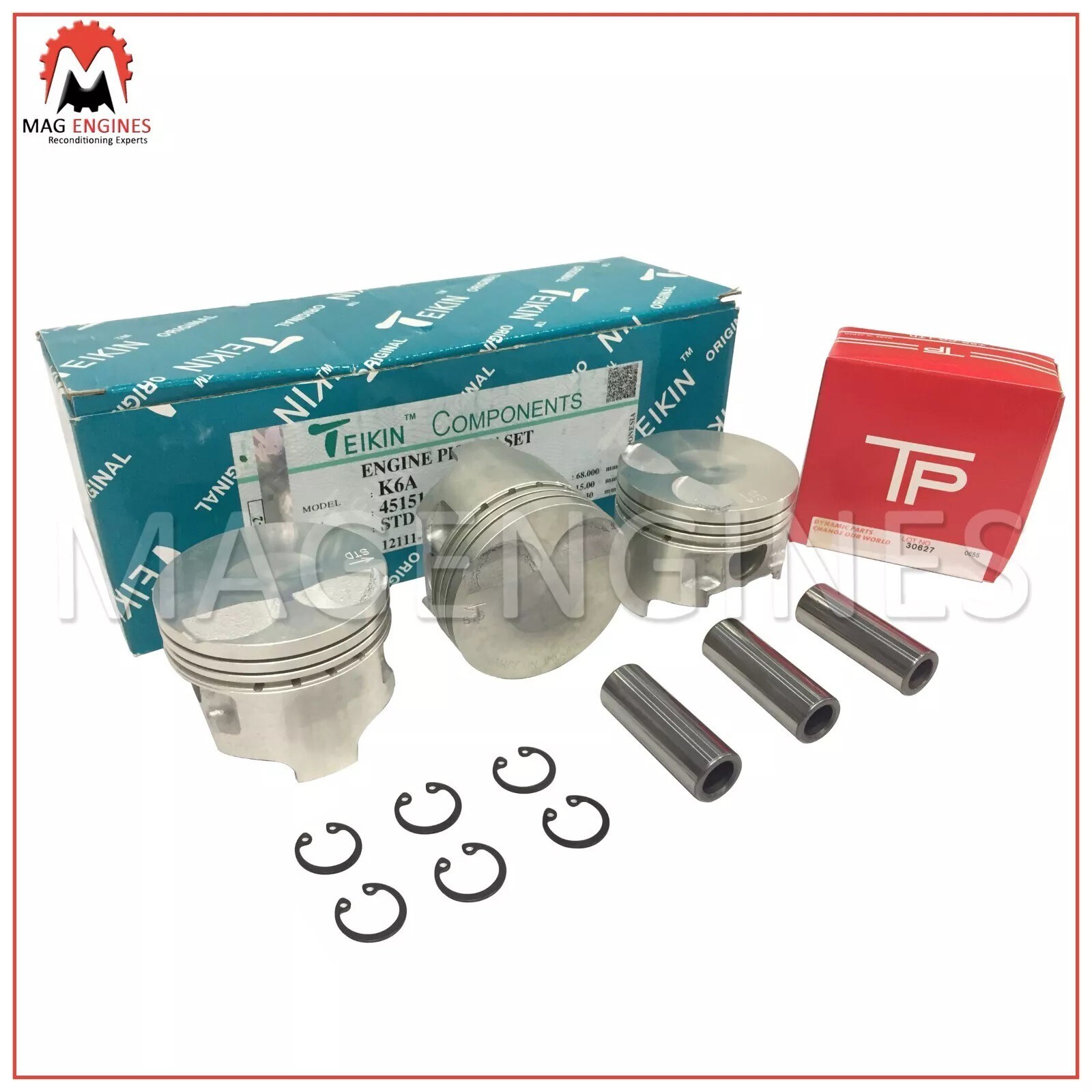 PISTON & RING SET STD SIZE SUZUKI K6A FOR ALTO KEI SWIFT CARRY EVERY WAGON R