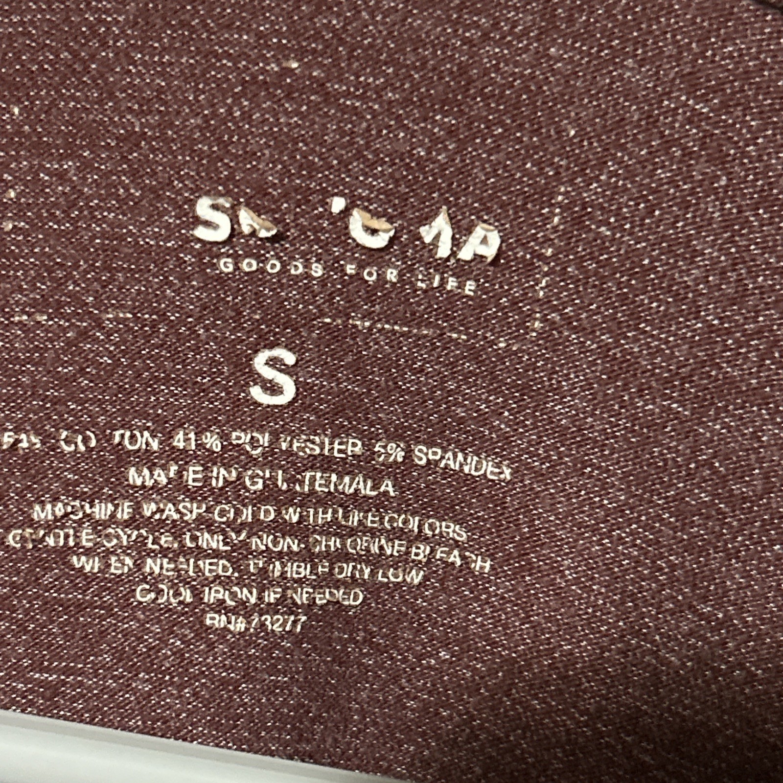SONOMA Mens Long Sleeve Henley Shirt Size M Burgundy Heather gallery