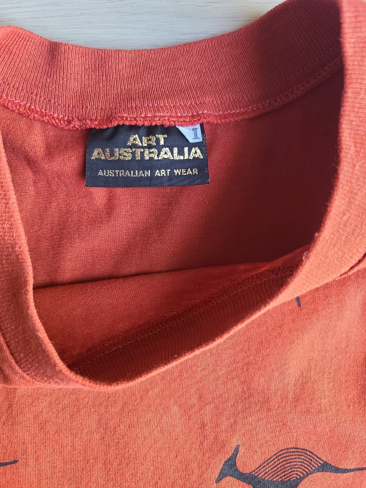 Vtg Kangaroo Art Australia Animal SAFARI Mens M T Shirt USA 1990s Tee gallery