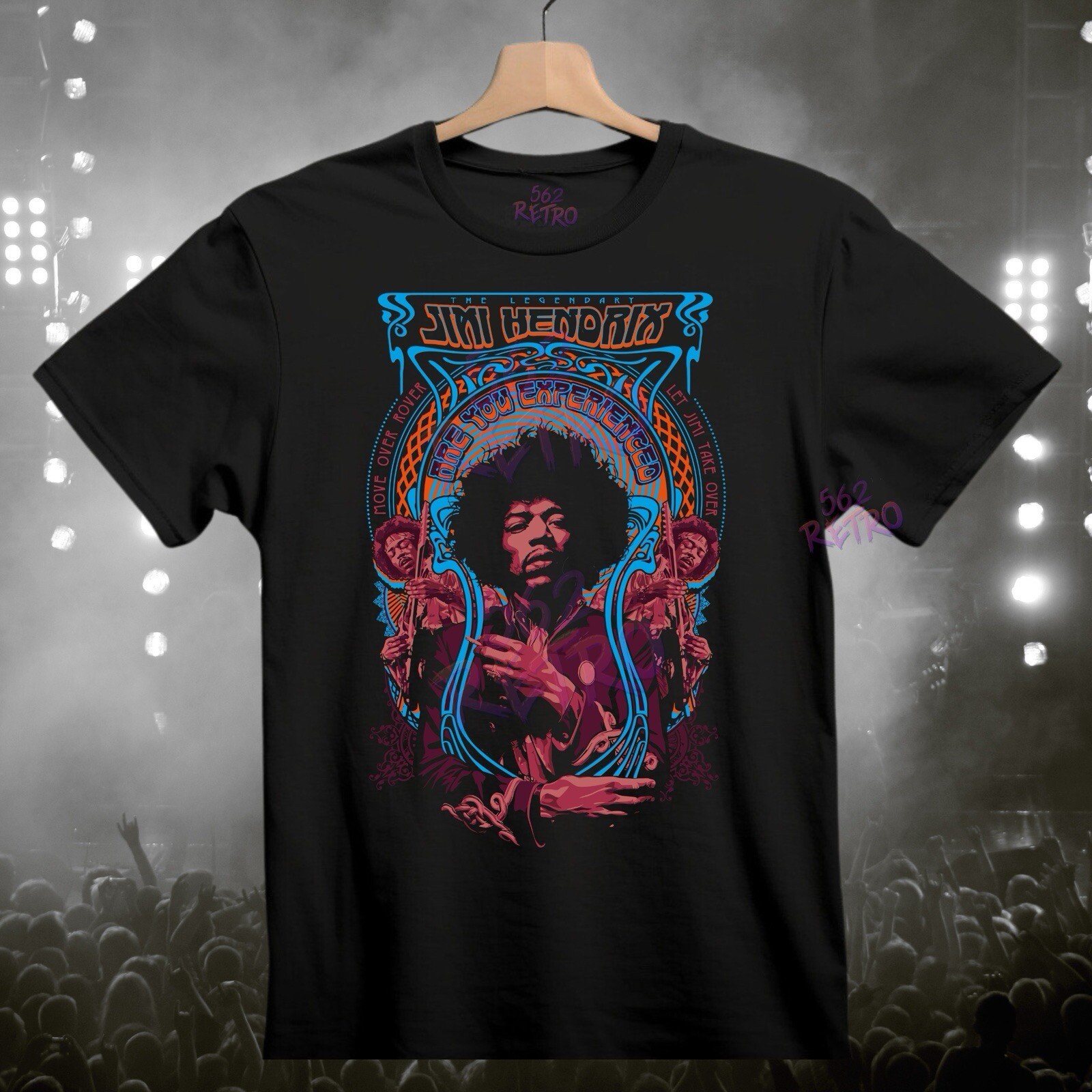 Jimi Hendrix Are You Experienced Classic Rock Band T-Shirt Black S-3XL gallery