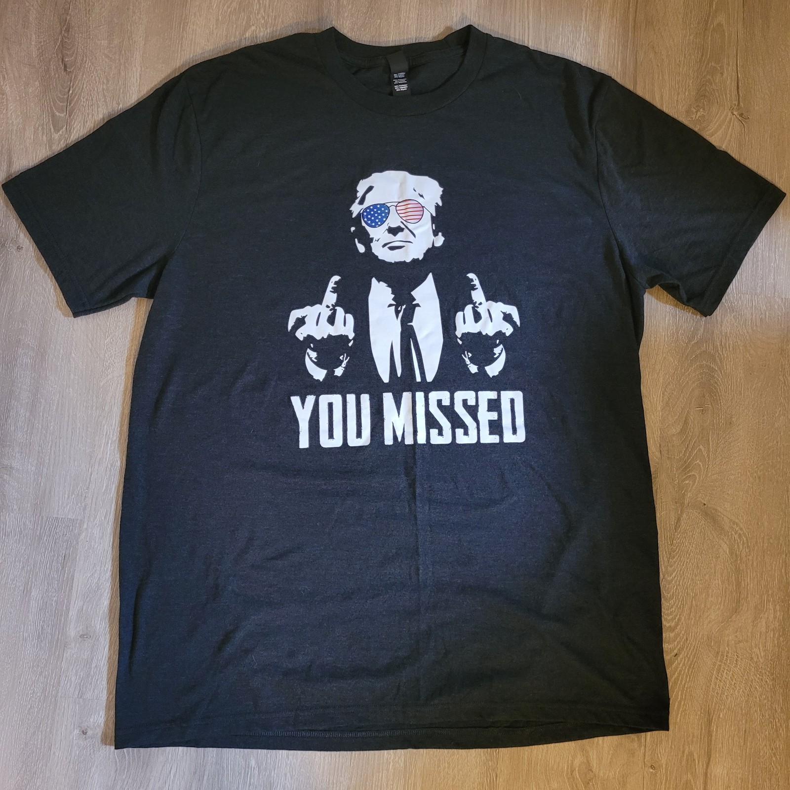 Trump T-Shirt You Missed Funny Shot Rally 2024 Election XL Political gallery