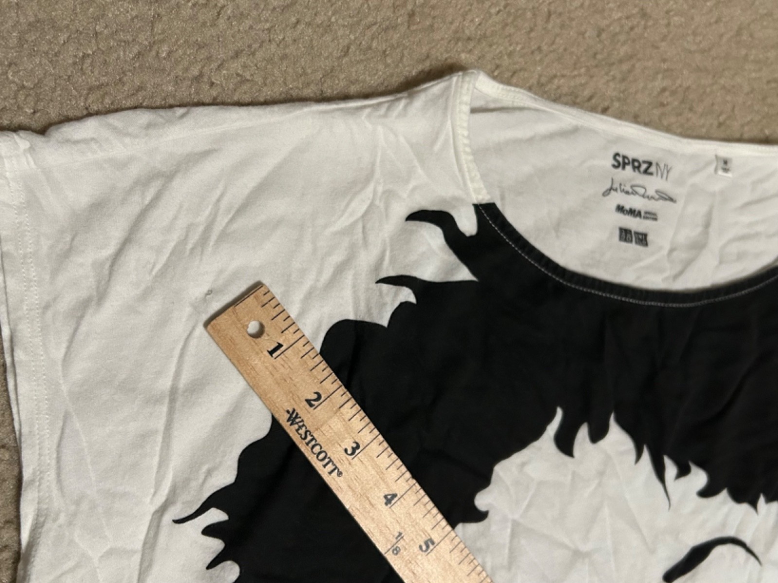 Julian Opie Moma Museum x Sprz T Shirt Men's MEDIUM sleeveless white gallery