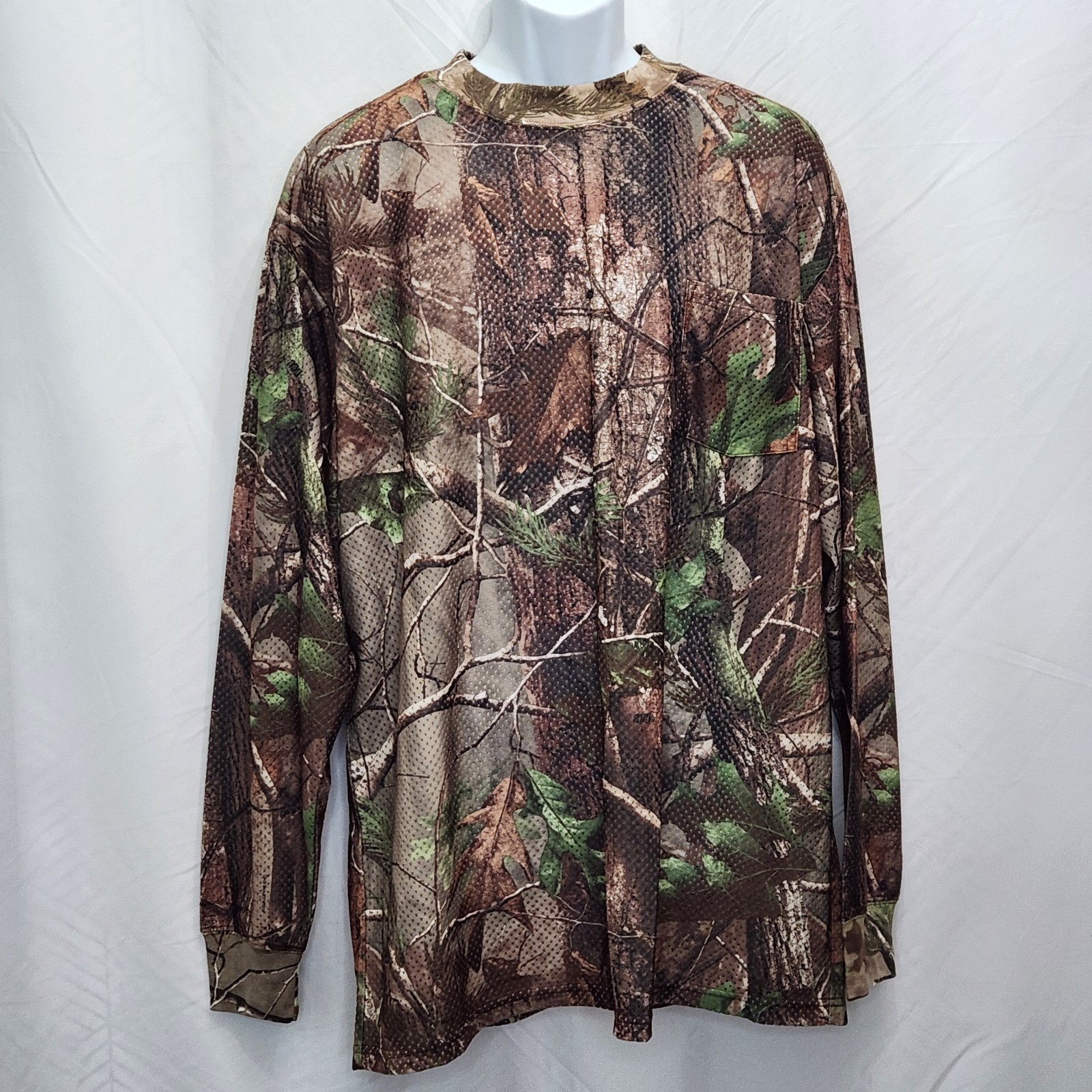 Redhead Realtree APG Camo T Shirt Mens XL Brown Long Sleeve Hunting Outdoor N01D gallery