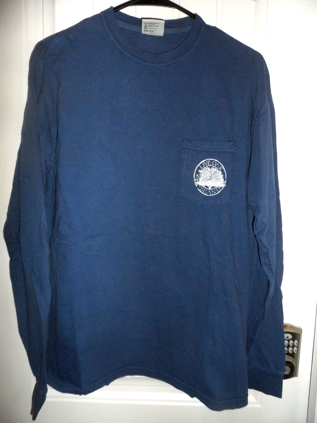 Great Comfort Colors men’s size M blue Live Oak Brand long sleeve shirt NWOT