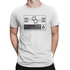 Flat 6 Air Cooled, Boxer Engine T-Shirt, Flat Six TShirt, Flat 6 Shirt