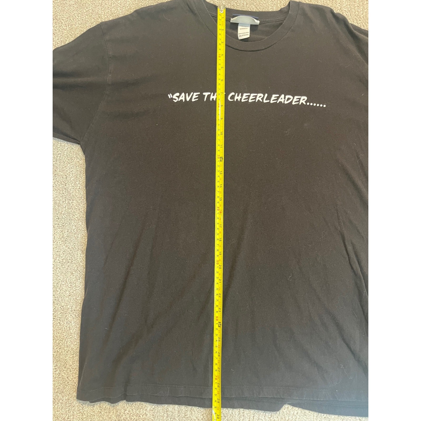 Vtg NBC Heroes TV Show Save the Cheerleader Save the World T-Shirt Black 2XL xxl gallery