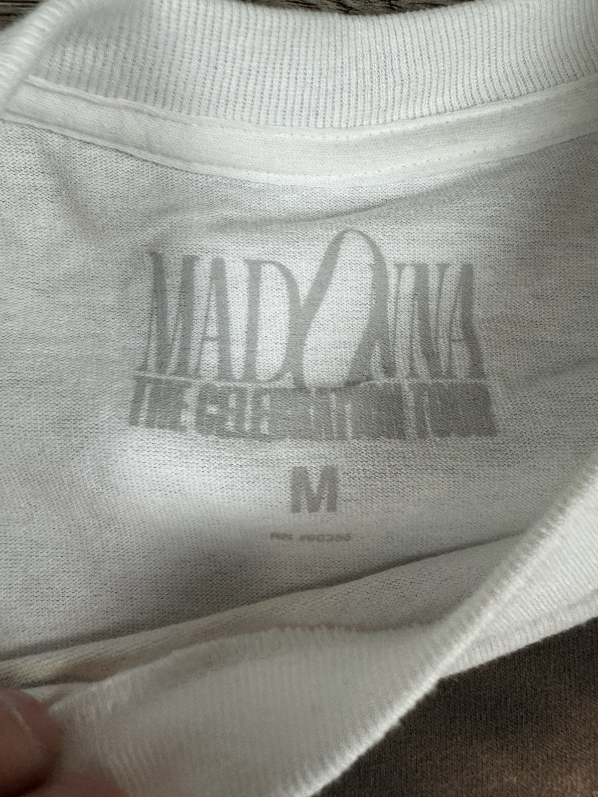 Madonna T Shirt Medium Celebration Tour Concert Gold Glitter Lettering 2023 gallery