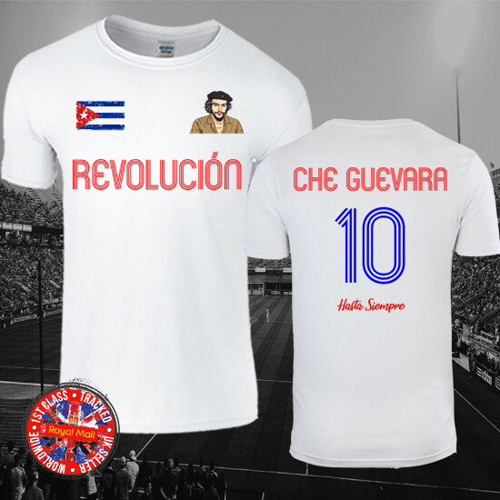 Che Guevara Football Style Cuba Revolution T-shirt, Soccer Mens Ladies Gift
