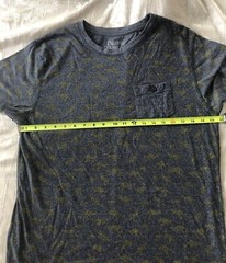 Creative Destruction Short Sleeve T-Shirt Men’s L Blue with Yellow Kangaroos