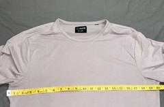 Cuts Clothing Split Hem Large Mens Light Pink Short Sleeve Crew Neck