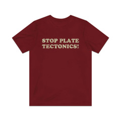Stop Plate Tectonics 1991 Vintage Men’s T-Shirt