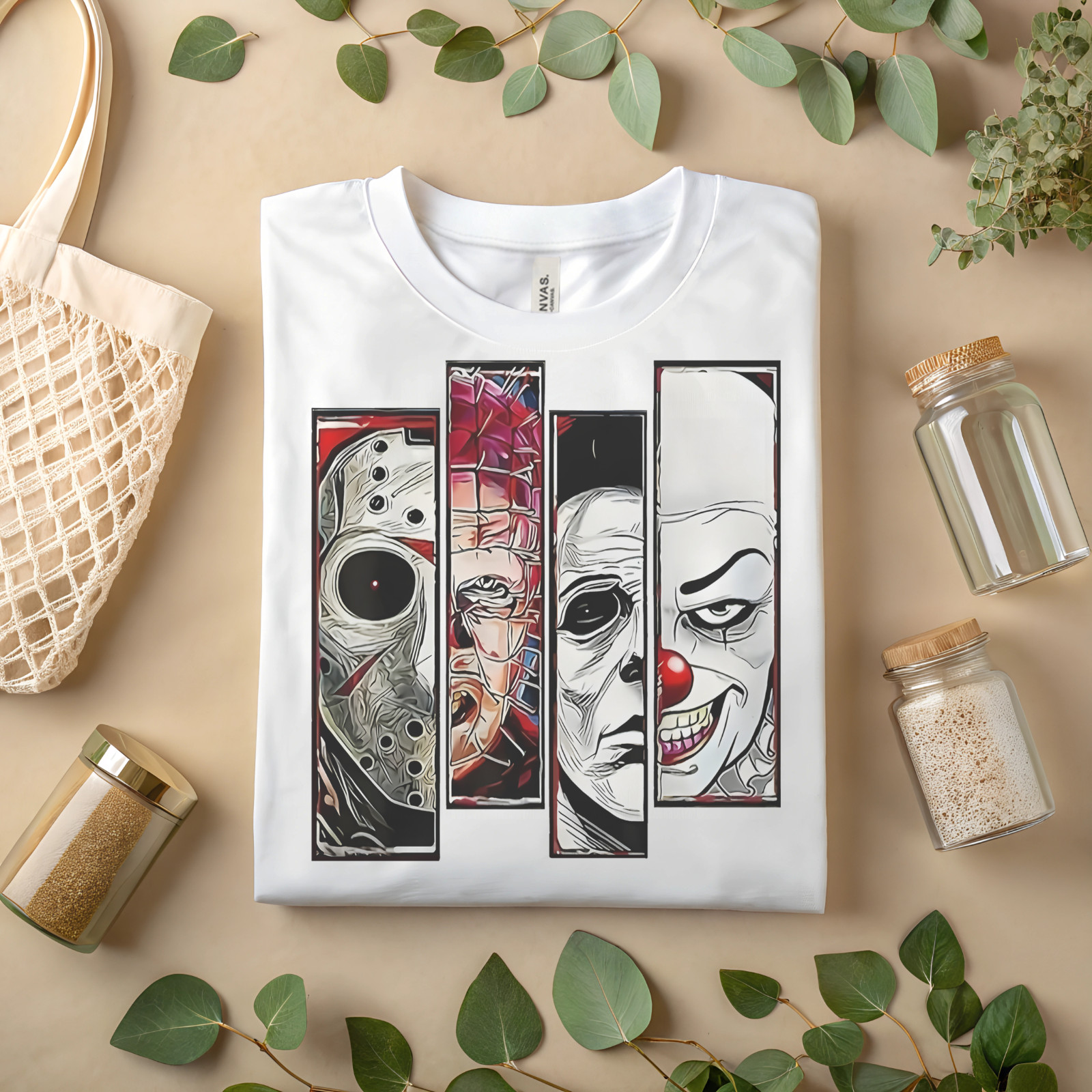 Horror Movie Icons T-Shirt – Scary Villains Graphic Tee | Halloween A242 gallery