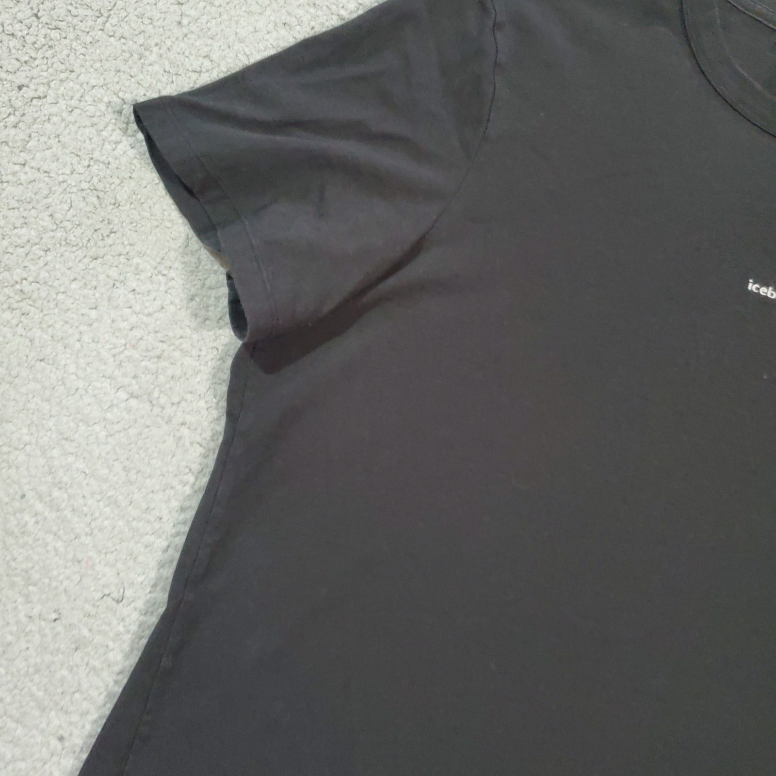 Icebreaker Central Shirt Mens Extra Large Black White Logo Short Sleeve Merino gallery