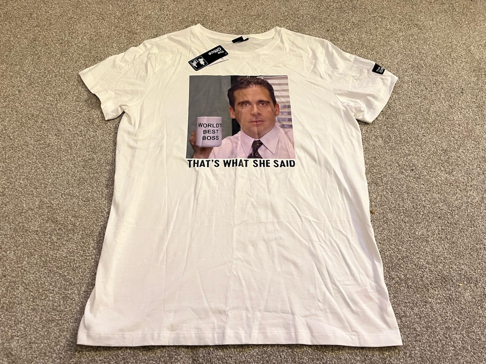The Office T-Shirt Mens Size XL White Official “Thats What She Said” Graphic