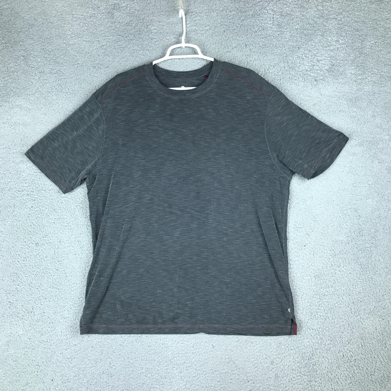 Tommy Bahama Shirt Mens XL Gray Athletic Crewneck Performance Tee Casual Soft gallery