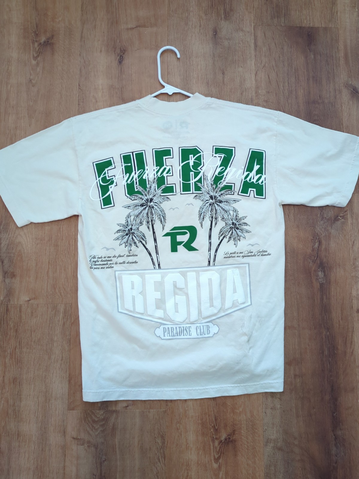 Fuerza Regida Banda T-Shirt White MEDIUM Regional Mexican Graphic T