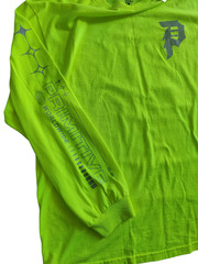 NWT Men’s Primitive Skateboarding Dirty P Hi-Vis Green Long Sleeve Shirt Size L
