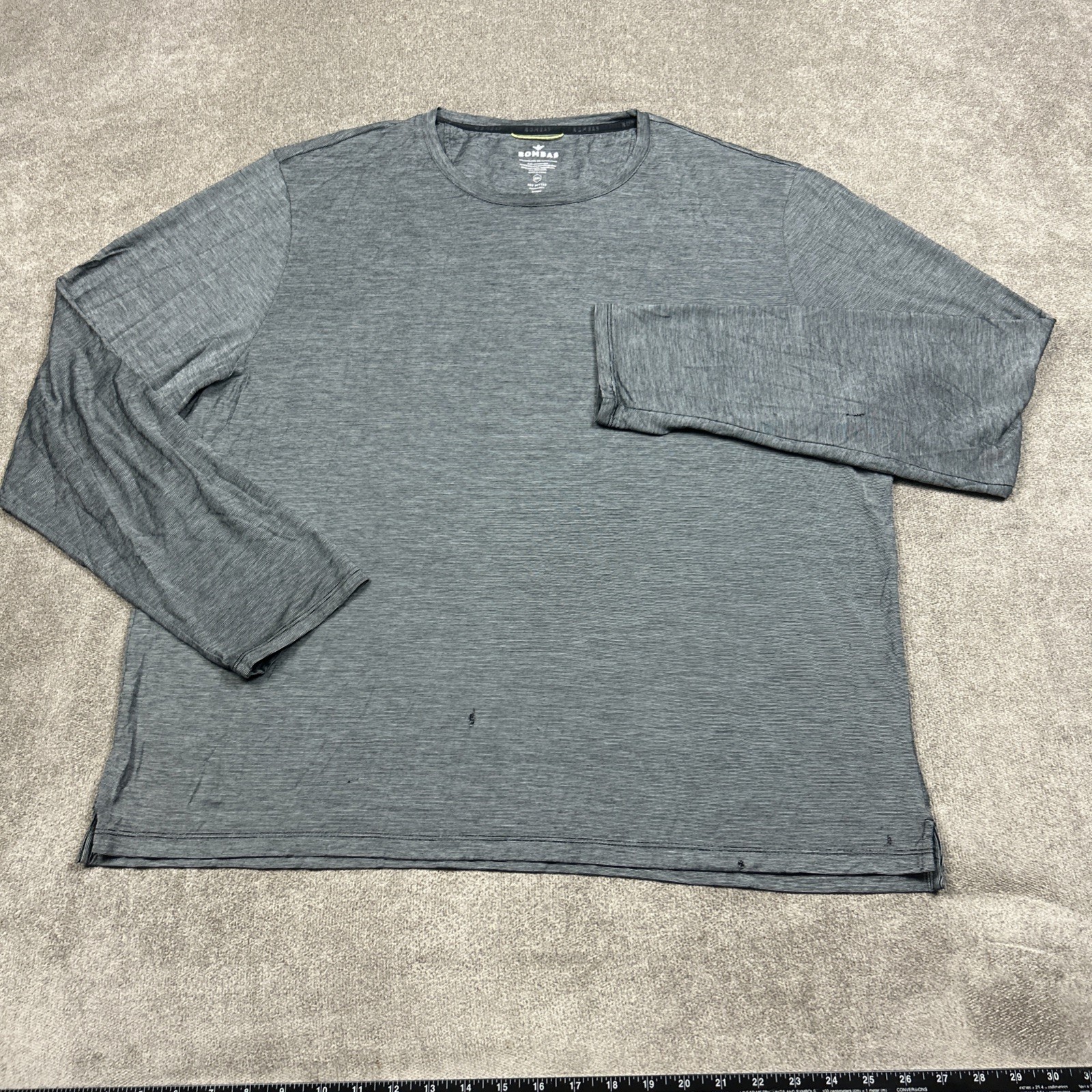 Bombas Merino Wool Blend Long Sleeve Shirt Mens 2XL Base Layer Blue gallery