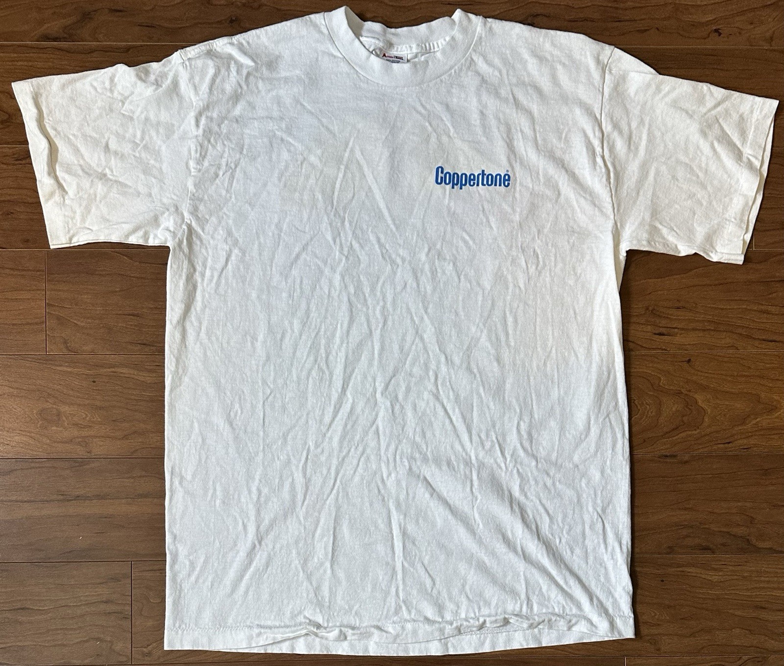 Vintage 90s Coppertone Sunscreen T-Shirt Mens XL Single Stitch Ad Promo USA Made gallery