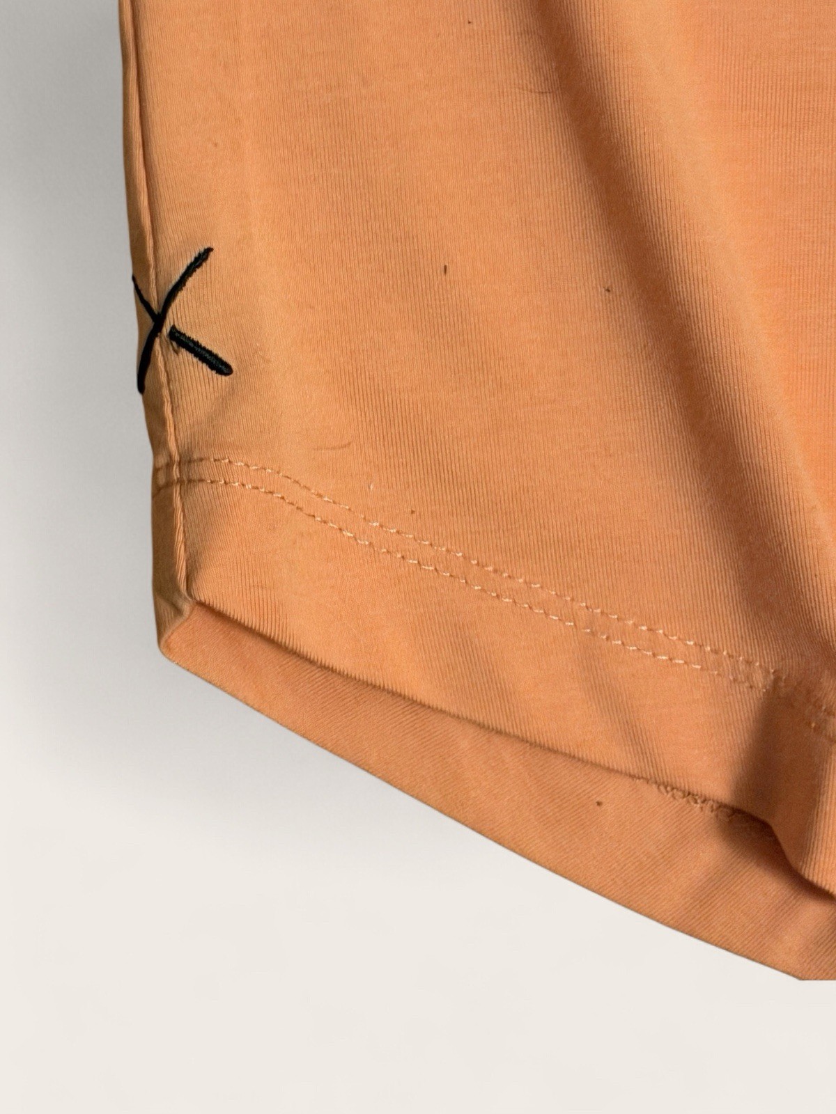 Cuts Clothing Mens XL Burnt Orange AO Curve-Hem Short Sleeve Stretch Tee PYCA gallery