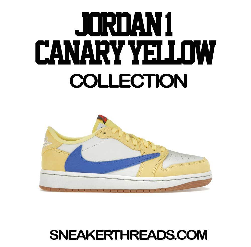 Sneaker Tees To Match Jordan 1 Canary Yellow Travis Scott - Smiley T-shirt gallery