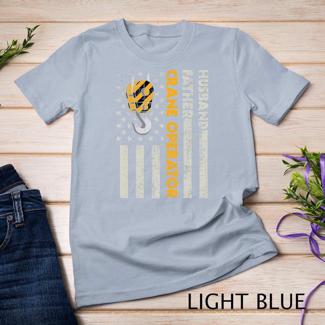 Husband Father Crane Operator - Construction Worker T-Shirt Unisex T-shirt gallery