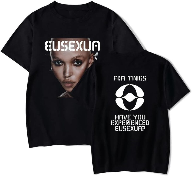 FKA Twigs Merch EUSEXUA Double Side Black T Shirt All Size AR1495