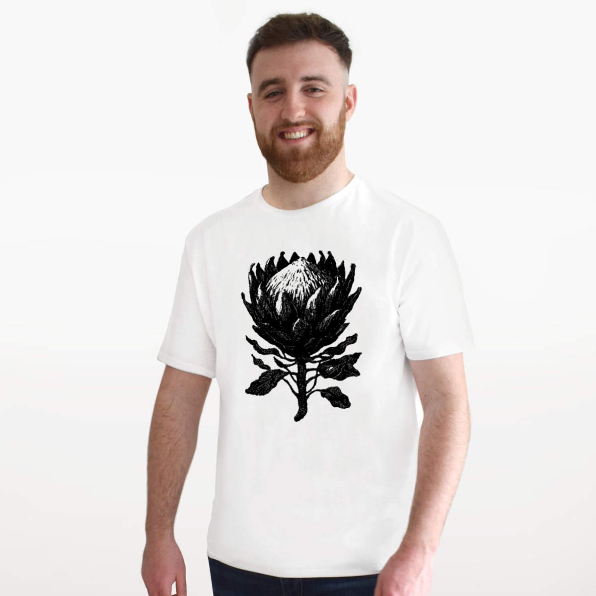 'Botanical King Protea Flower' Unisex T-Shirt - 100% Cotton (S-XXL) (TA062197) gallery