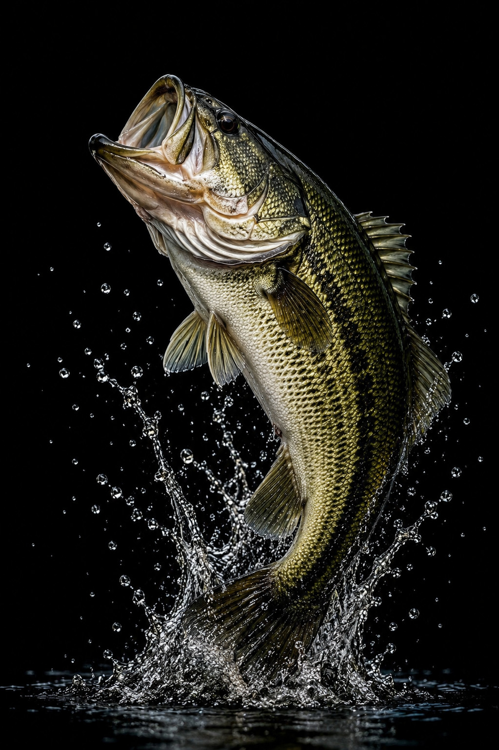 Jumping Large Mouth Bass Tee | Fishing Splash Shirt