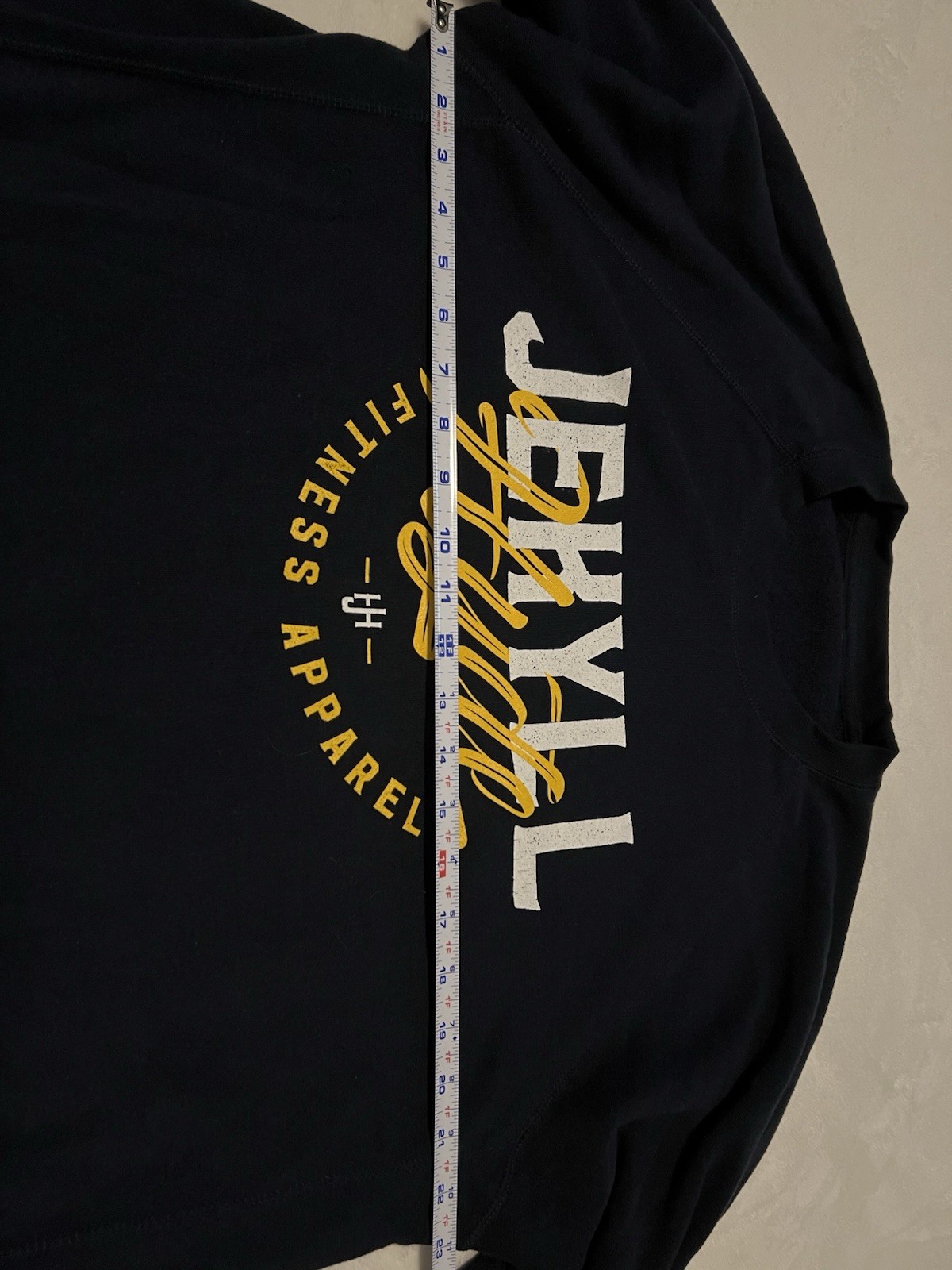 Mens Jekyll And Hyde Fitness Sweatshirt Navy Gold Size Large gallery
