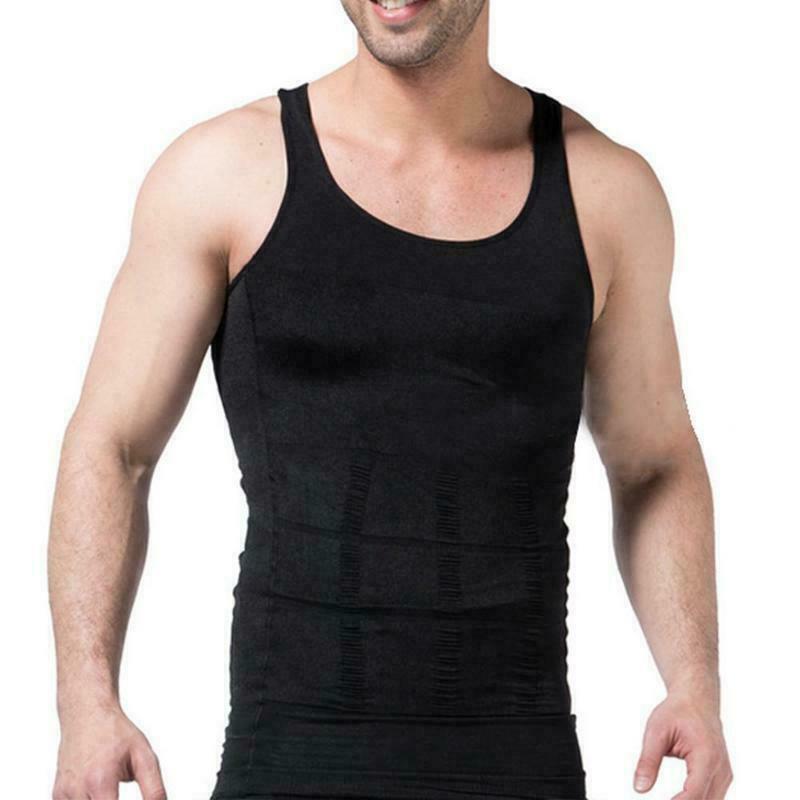 Be-In-Shape For Men's Slimming Vest Ultra Durable Compression Shapewear Tank Top gallery