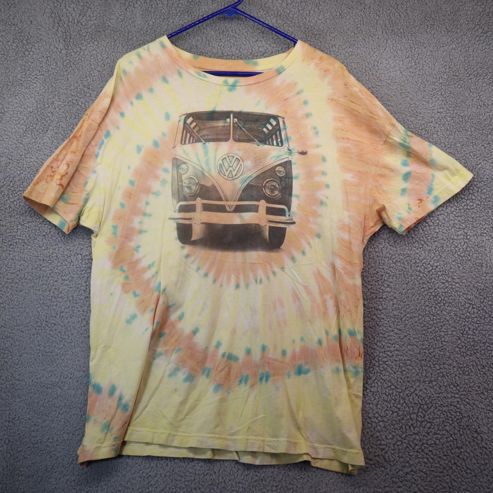 Volkswagen T-shirt Mens 2XL Tie Dye Official VW Bus Rare gallery