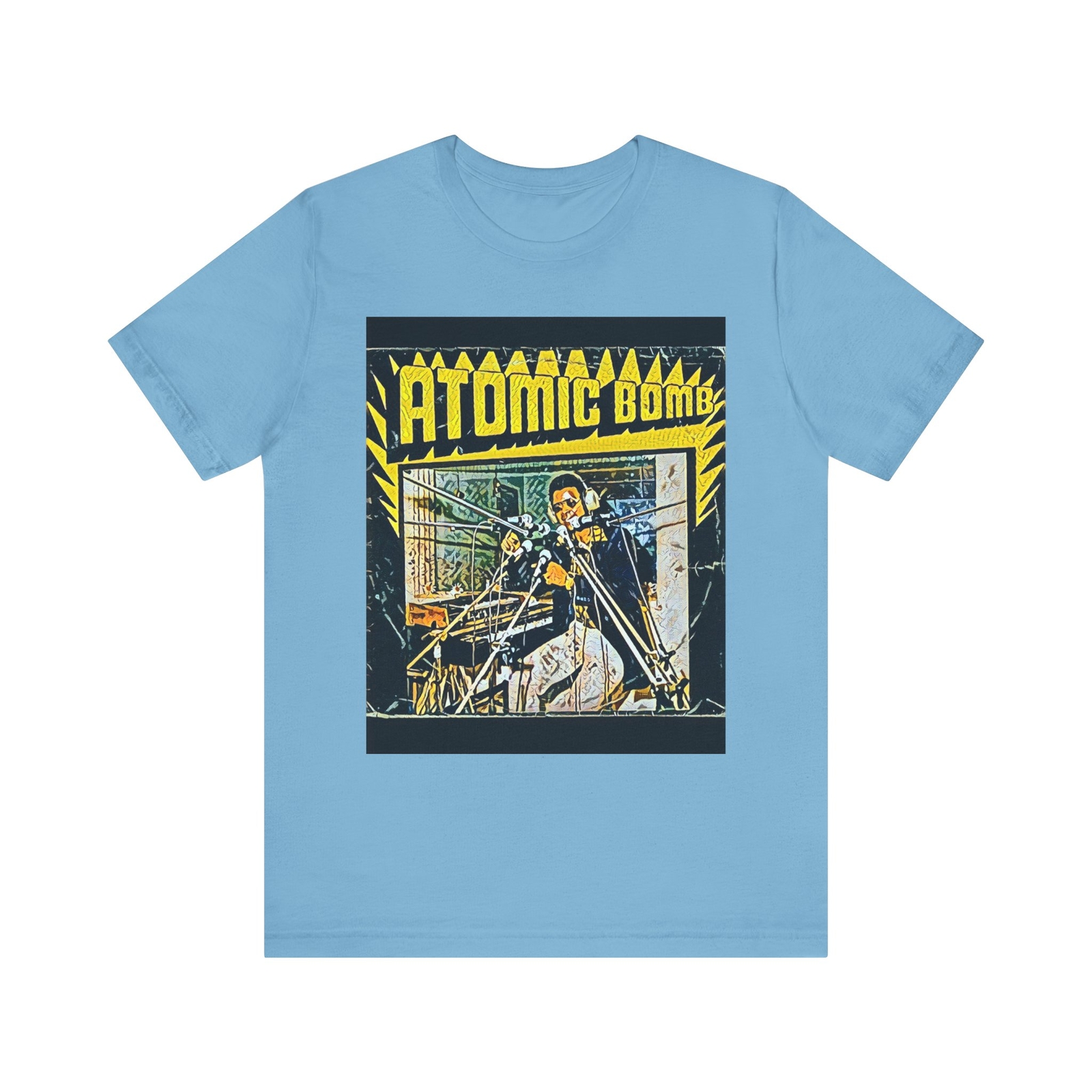 Atomic Bomb William Onyeabor Graphic Print Unisex Jersey Short Sleeve Tee Shirt