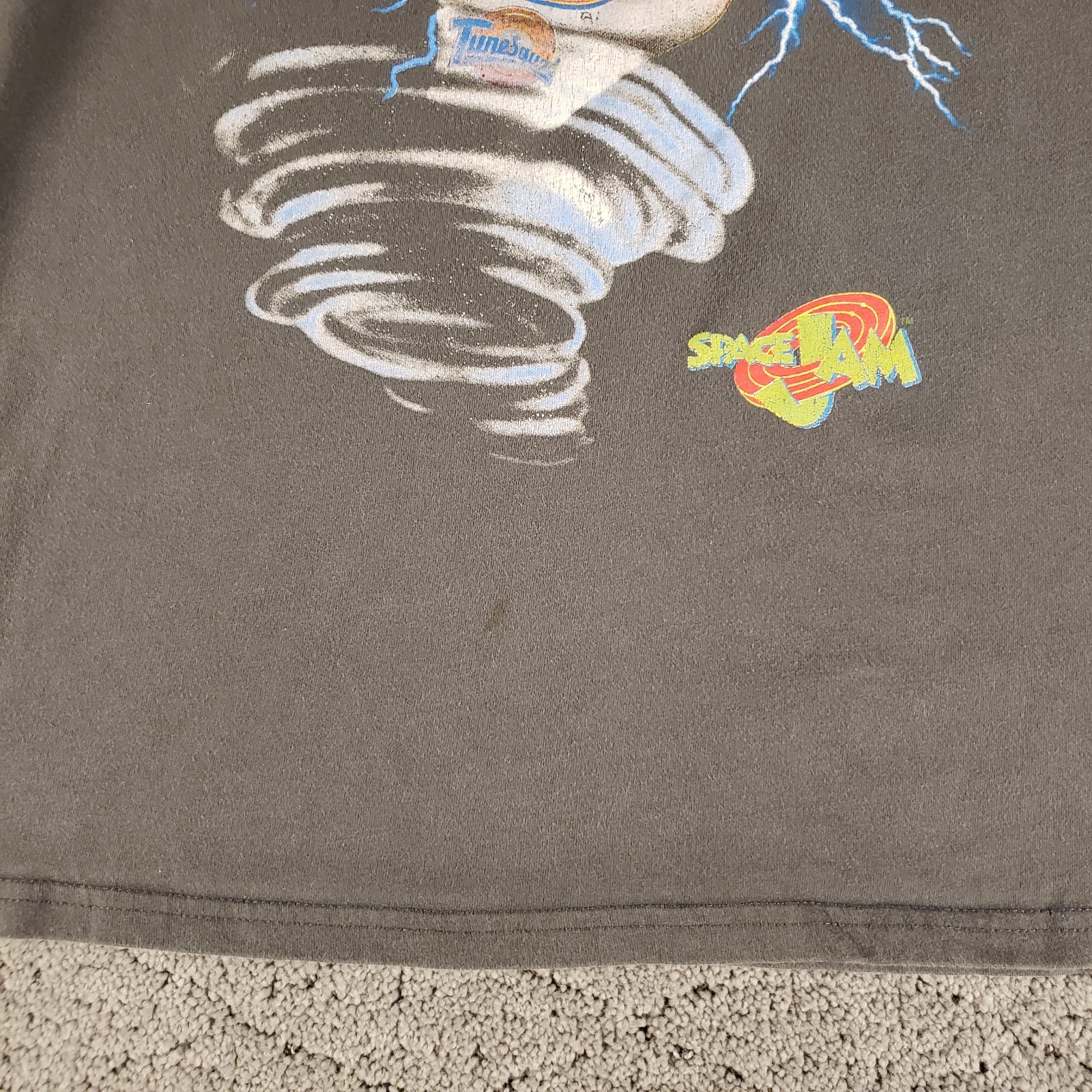 Space Jams Taz Basketball T Shirt Adult M Gray Short Sleeve Looney Tunes gallery