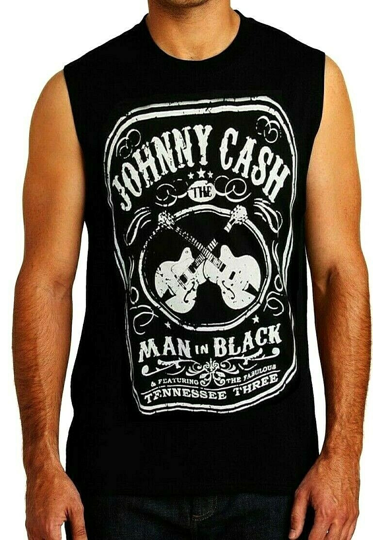 JOHNNY CASH ROCK Band Black Muscle Shirt gallery