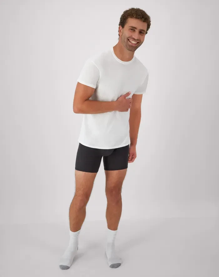 Hanes 2135P6 Mens White Crew Neck Undershirts Tagless Small 6 Pack gallery