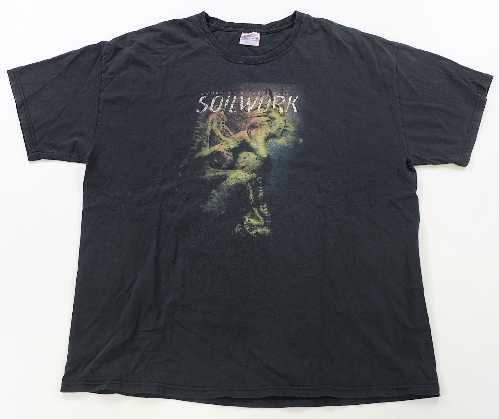Rare Vintage Soilwork Sworn to a Great Divide 2009 Tour T Shirt 2000s Black 2XL