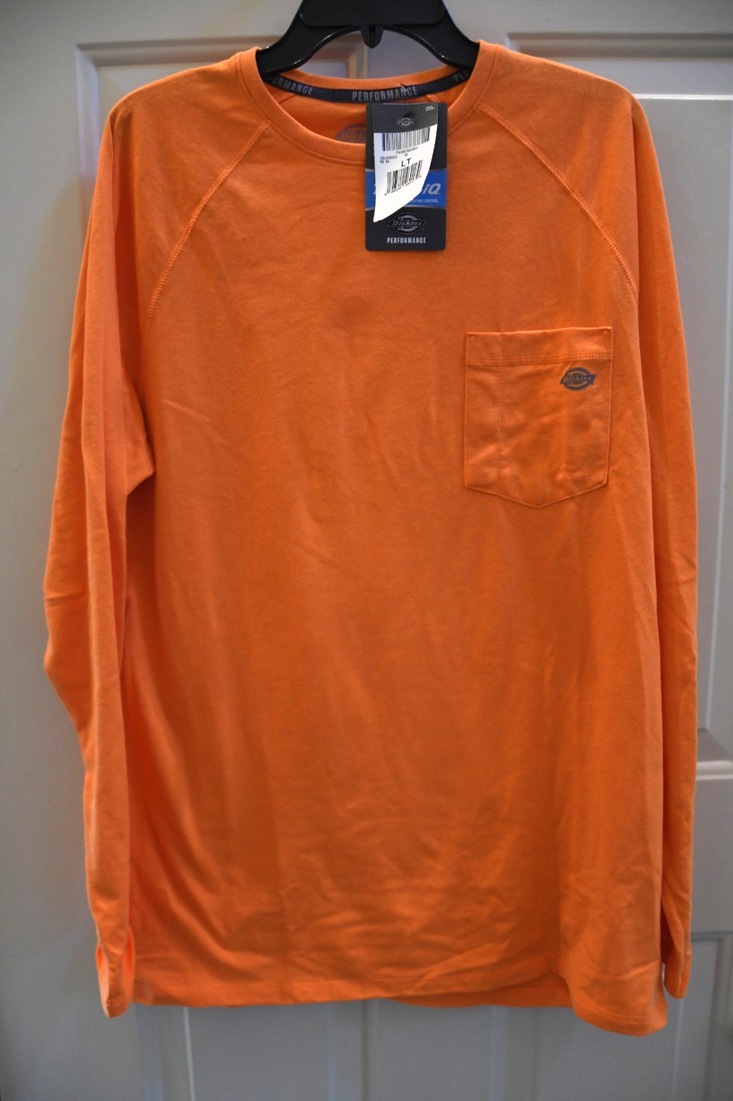NWT Dickies Performance Cooling Temp-iQ Men's LT Large TALL Orange T-shirt gallery