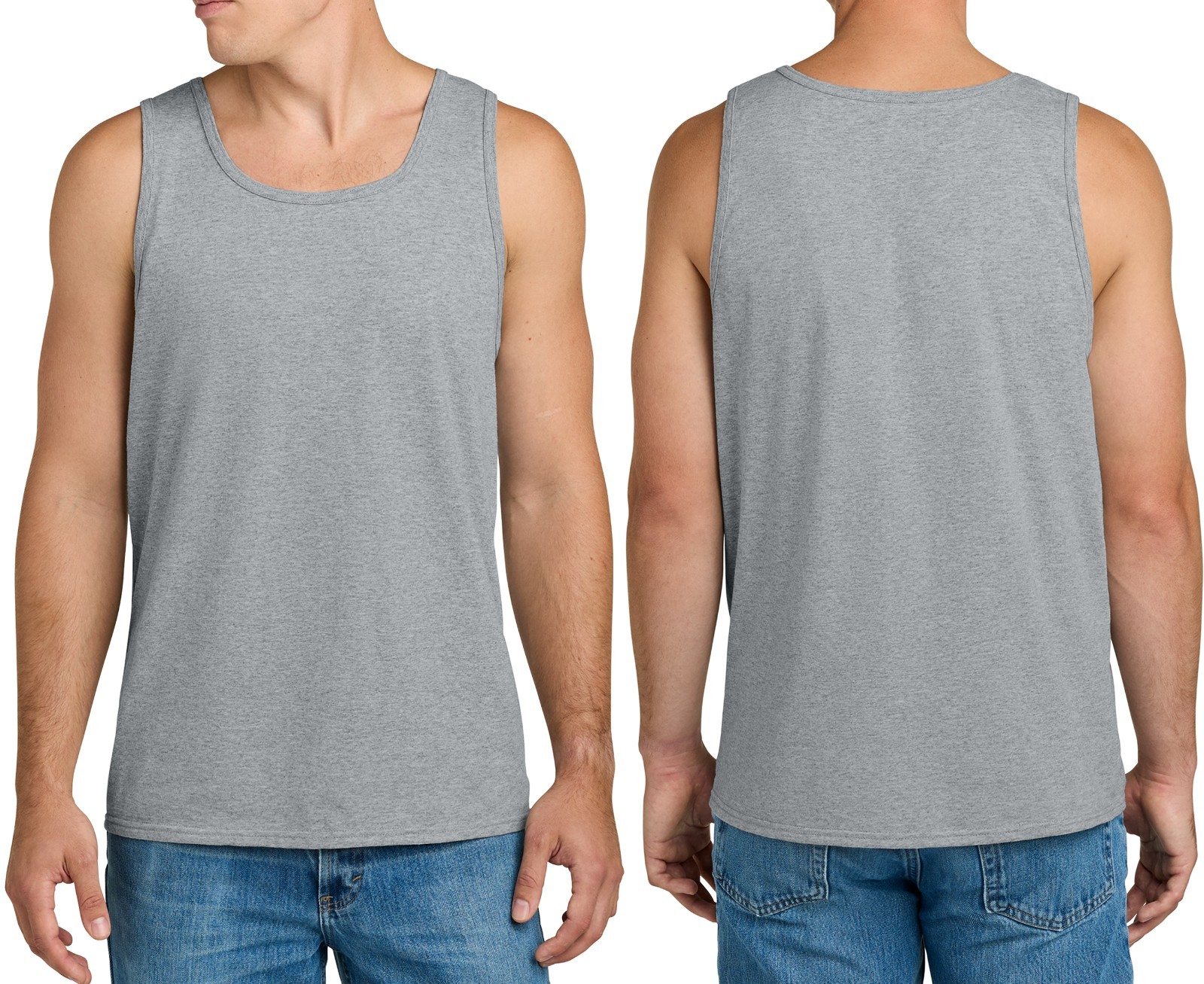 Mens Jerzees Classic 100% Soft Cotton Tank Top Sleeveless Tee Gym S-3XL NEW! gallery