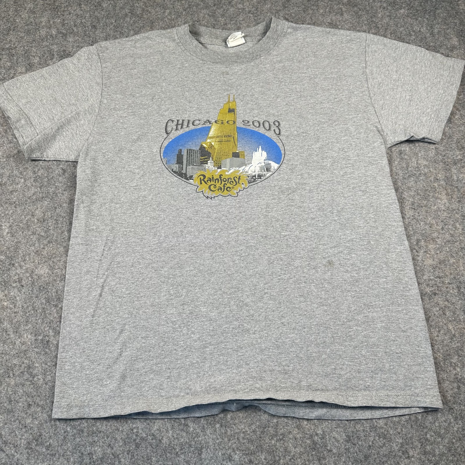 Vintage Rainforest Cafe Shirt Mens Large 2003 Chicago Souvenir Tee Y2K 00s gallery