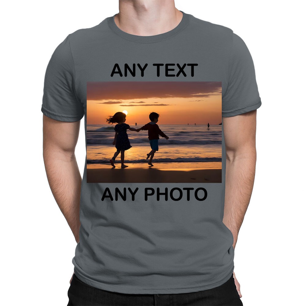 Personalised Your Text Photo Picture Stag Hen Party Mens T-Shirts #TA-56 1T9A5