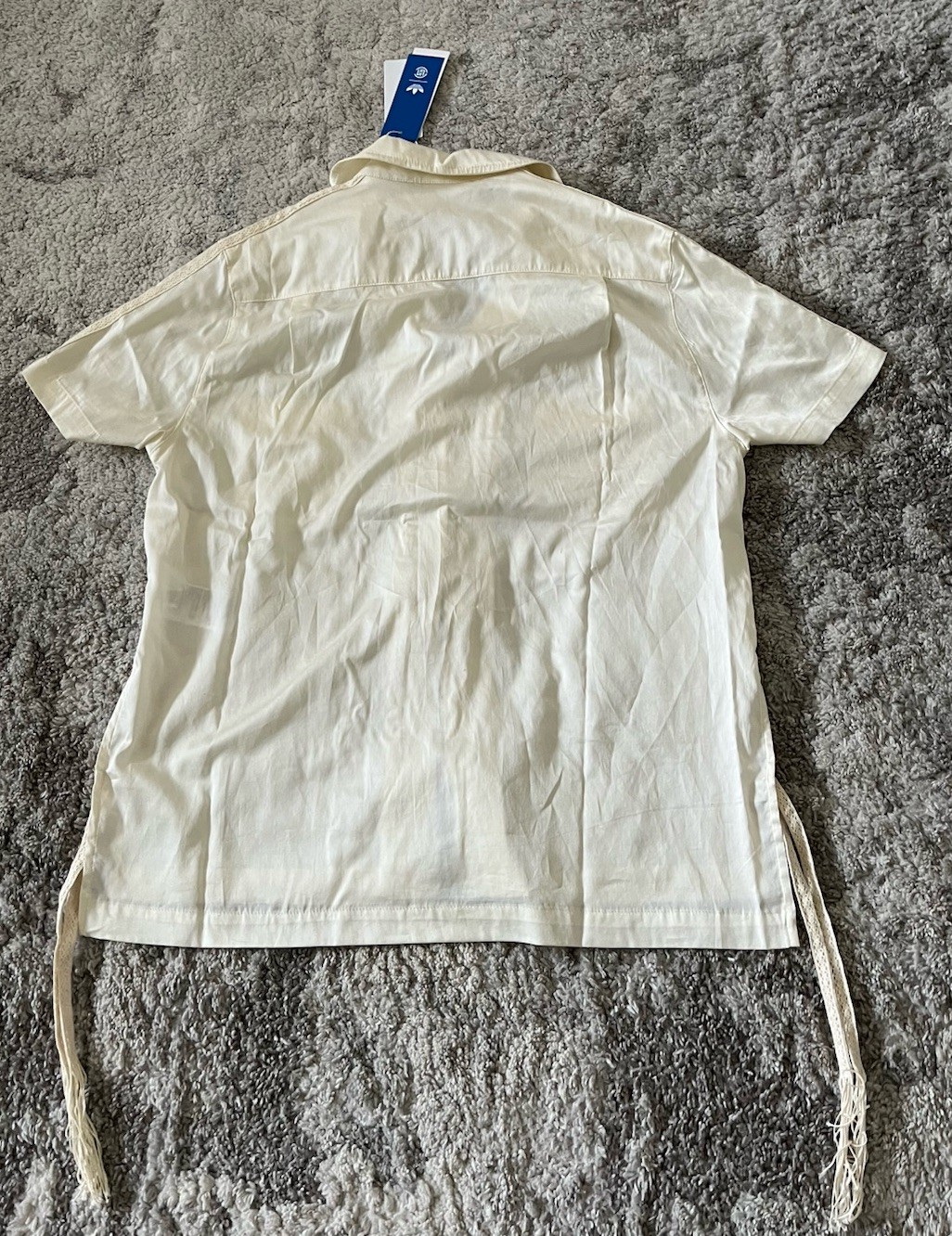 Adidas X Clot Edison Chen Bowl Shirt Cream Limited Edition JP1599 Unisex Sz 2XS gallery