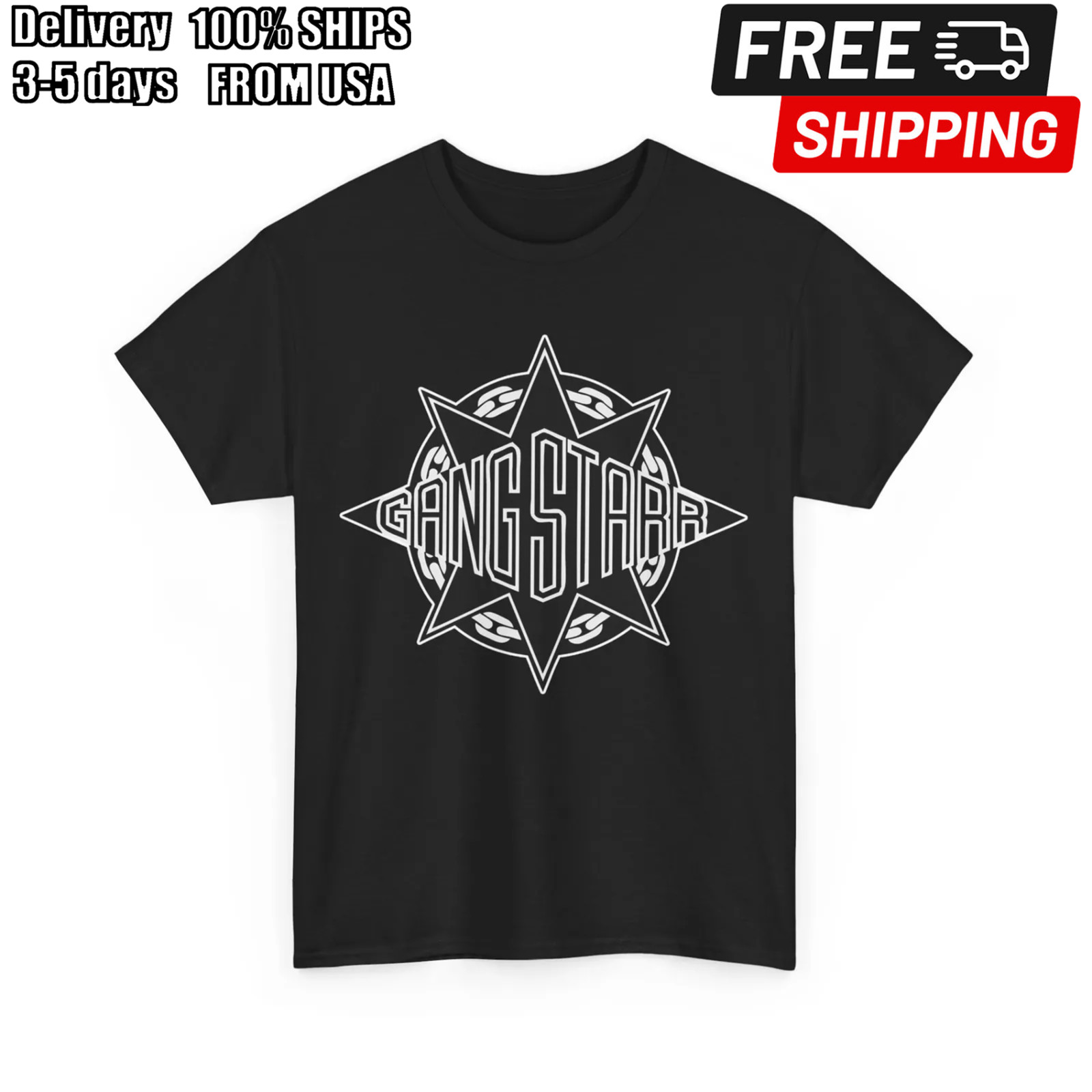 Gang Starr T-Shirt, Gang Starr Logo Shirt, Hip Hop Tee, 90's Rap Fan Gift gallery