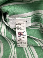 MC2 SAINT BARTH COTTON/LINEN LONG SLEEVE BUTTON DOWN SHIRT MADE IN MILANO/ITALY