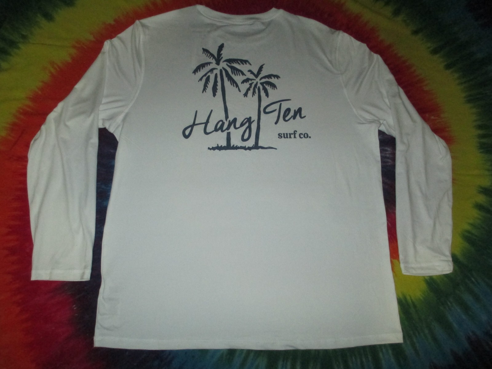 HANG TEN 10 SURF CO. CALIFORNIA LIFESTYLE CULTURE PALM TREES L/S T-SHIRT-XL-NEW gallery
